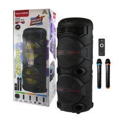 Ailiang Portable Wireless Karaoke Speaker KOLAV-XH2122 with Dual Mic Black Ailiang Portable Wireless Karaoke Speaker KOLAV-XH2122 with Dual Mic Black